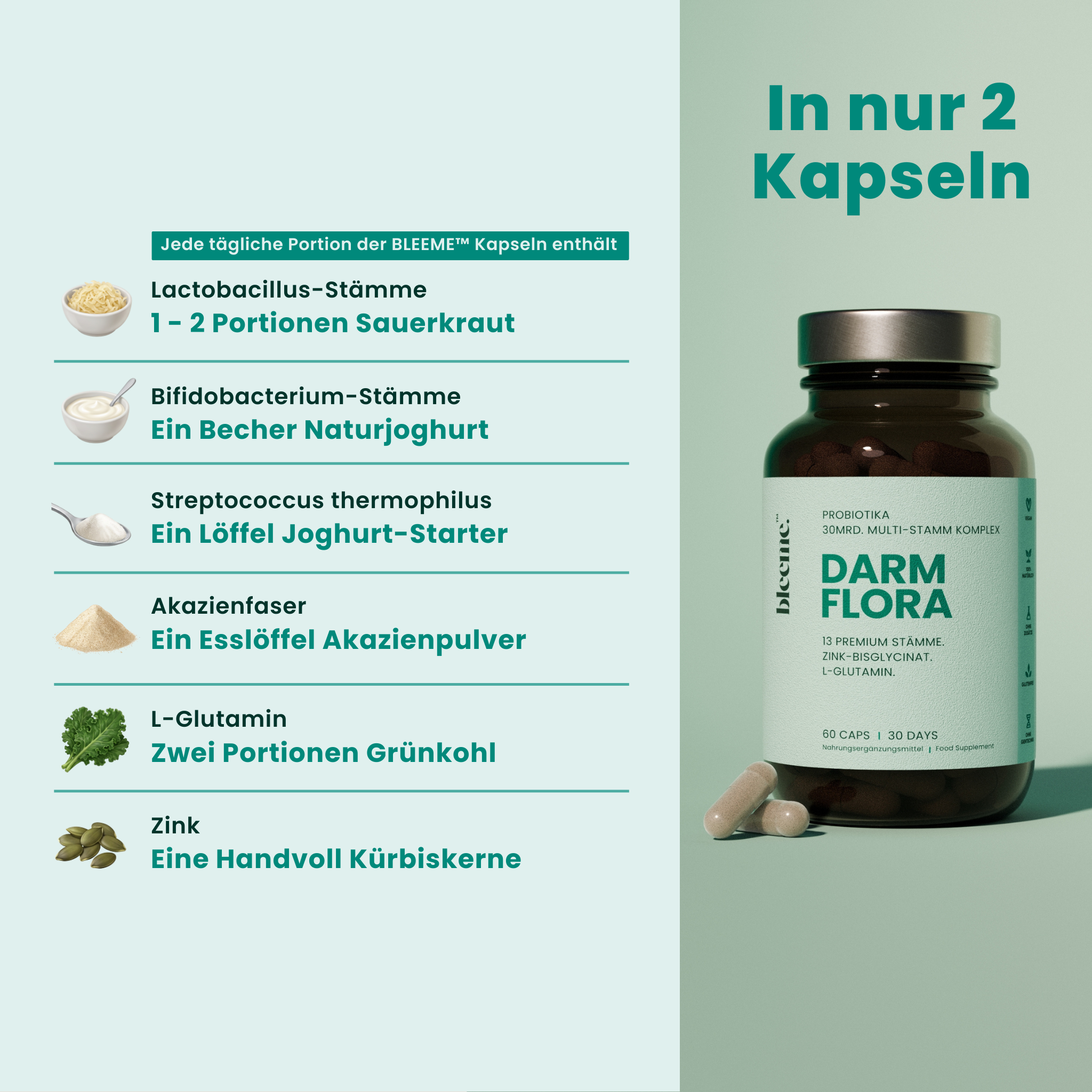 DARM FLORA ● Probiotika 30Mrd. Multi-Stamm Komplex