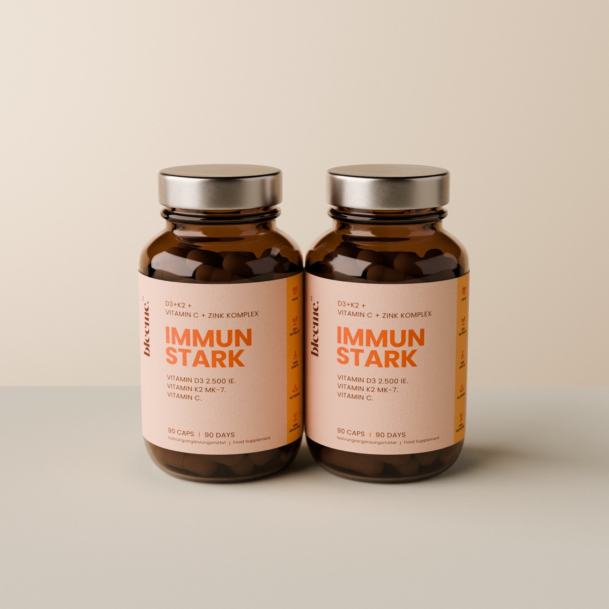 IMMUN STARK ● Vitamin D3+K2 + Vitamin C + Zink Komplex