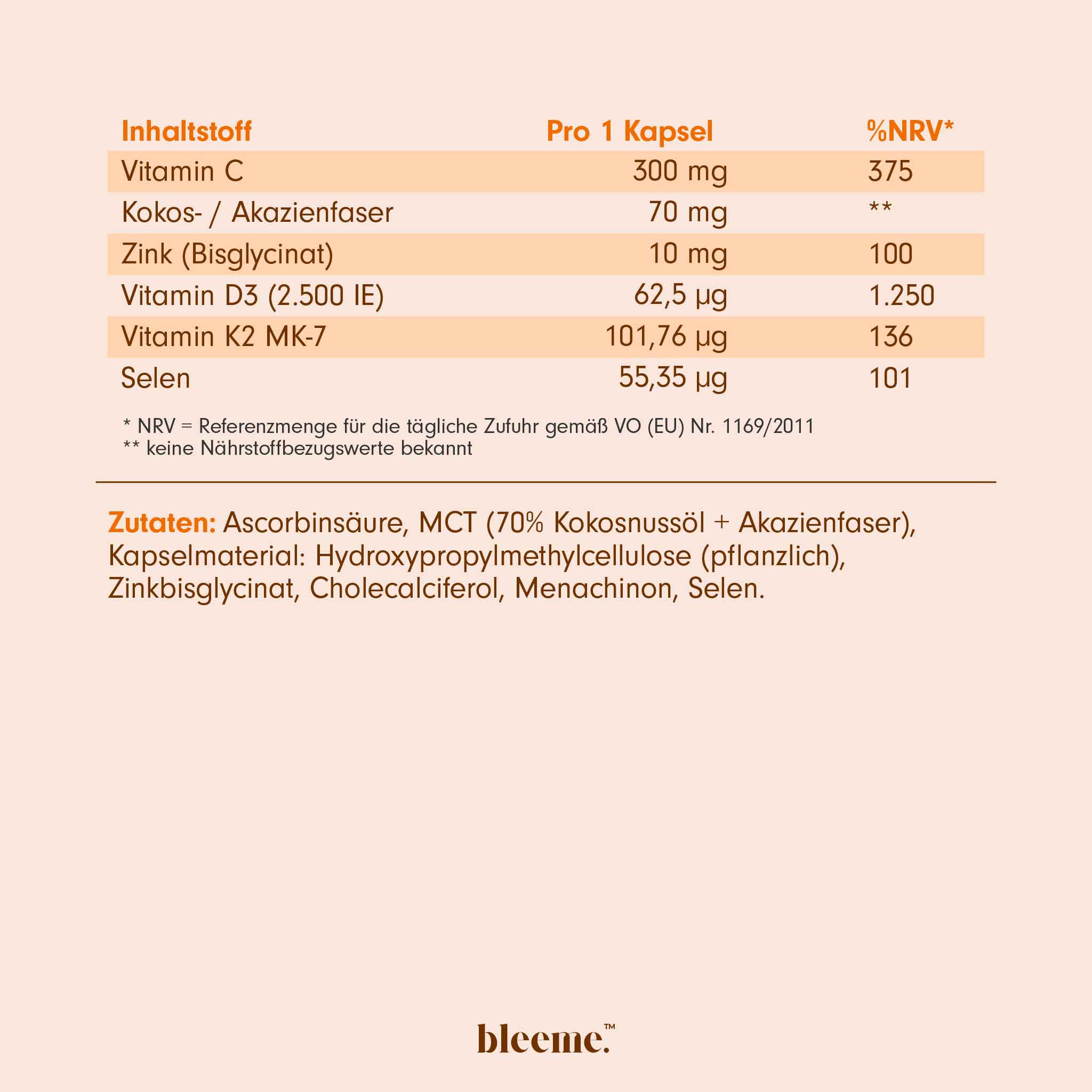 IMMUN STARK ● Vitamin D3+K2 + Vitamin C + Zink Komplex