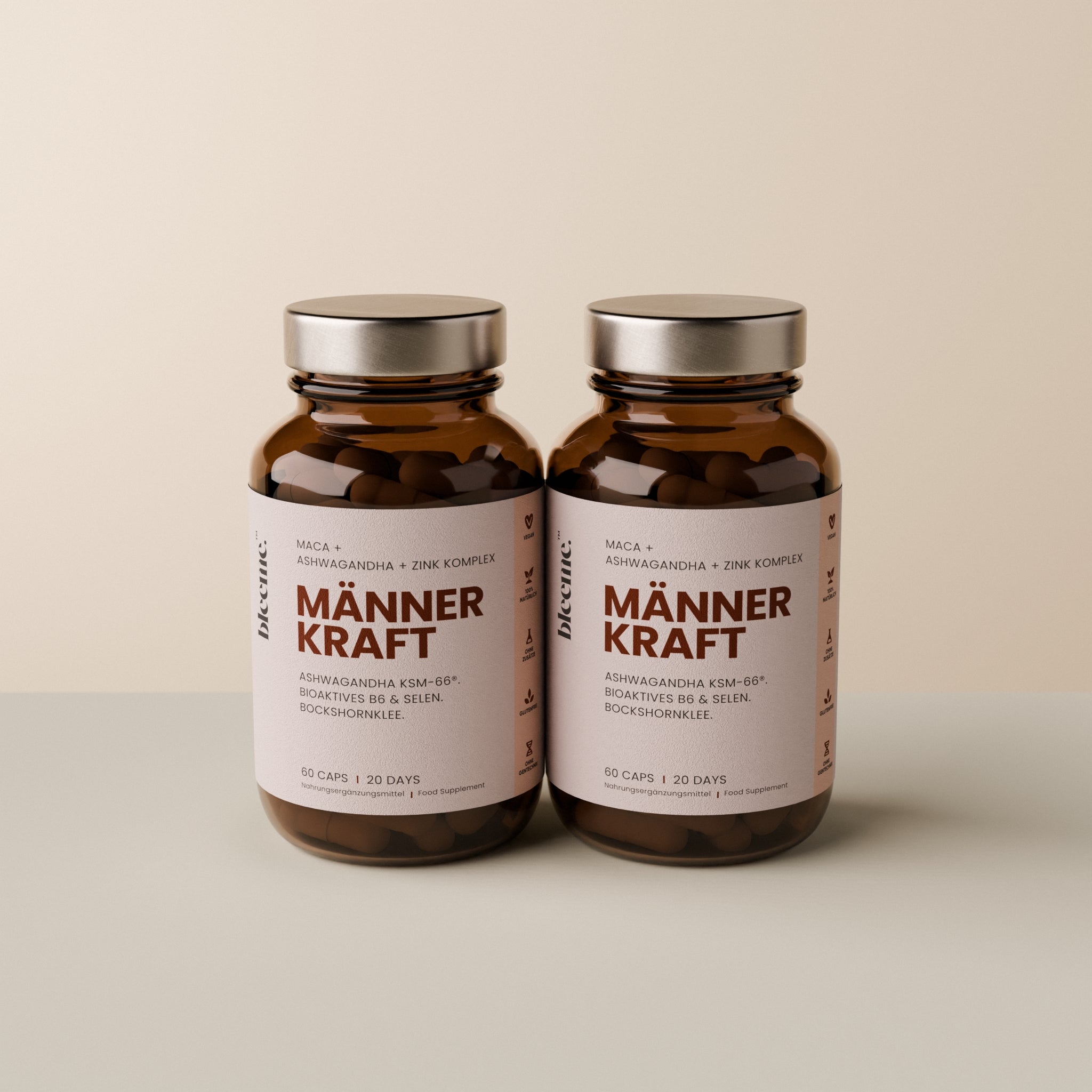 MÄNNER KRAFT ● Maca + Ashwaghanda KSM-66® + Zink Komplex