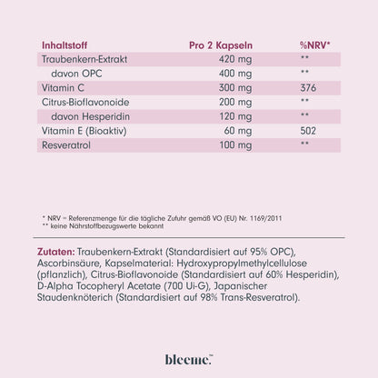 ANTIOX POWER ● OPC + Vitamin C + Resveratrol Komplex