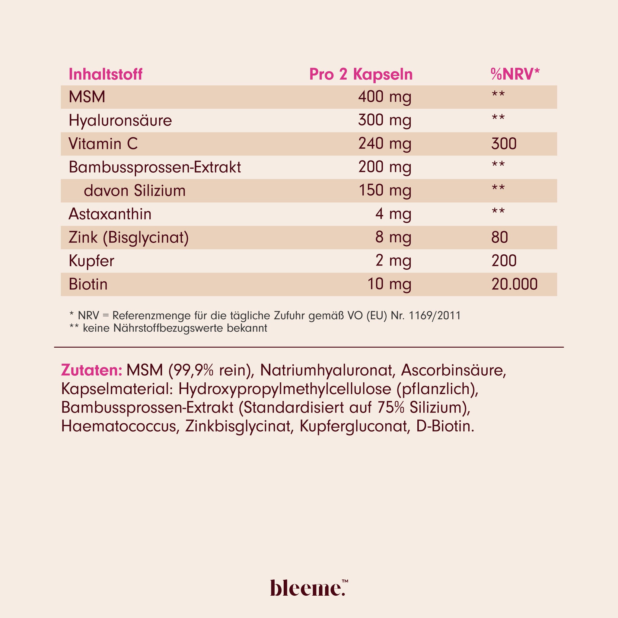 BEAUTY GLOW ● Hyaluron + Kollagen Boost Komplex