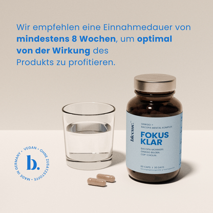 FOKUS KLAR ● Ginkgo + Bacopa + Mental Komplex