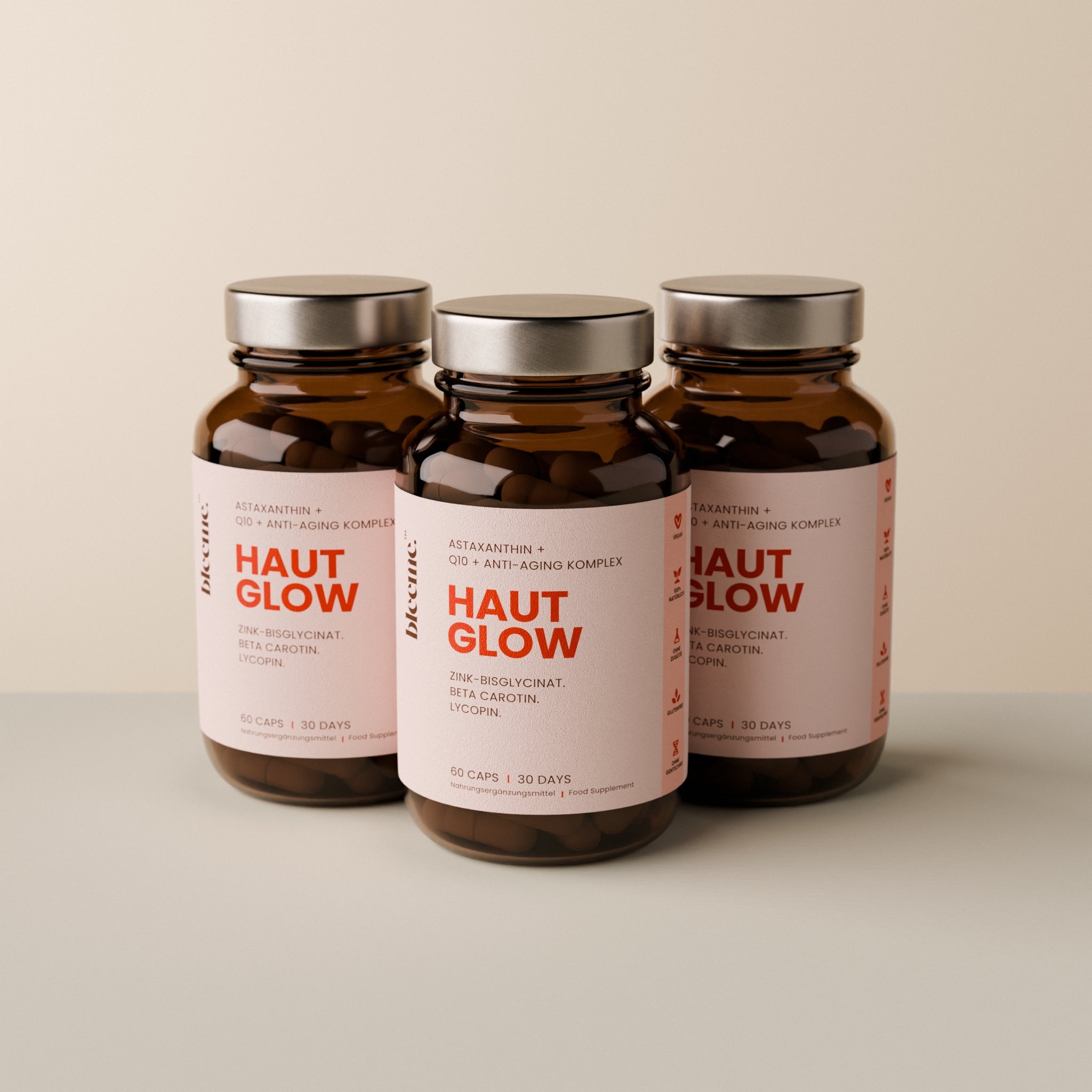HAUT GLOW ● Astaxanthin + Q10 + Anti-Aging Komplex