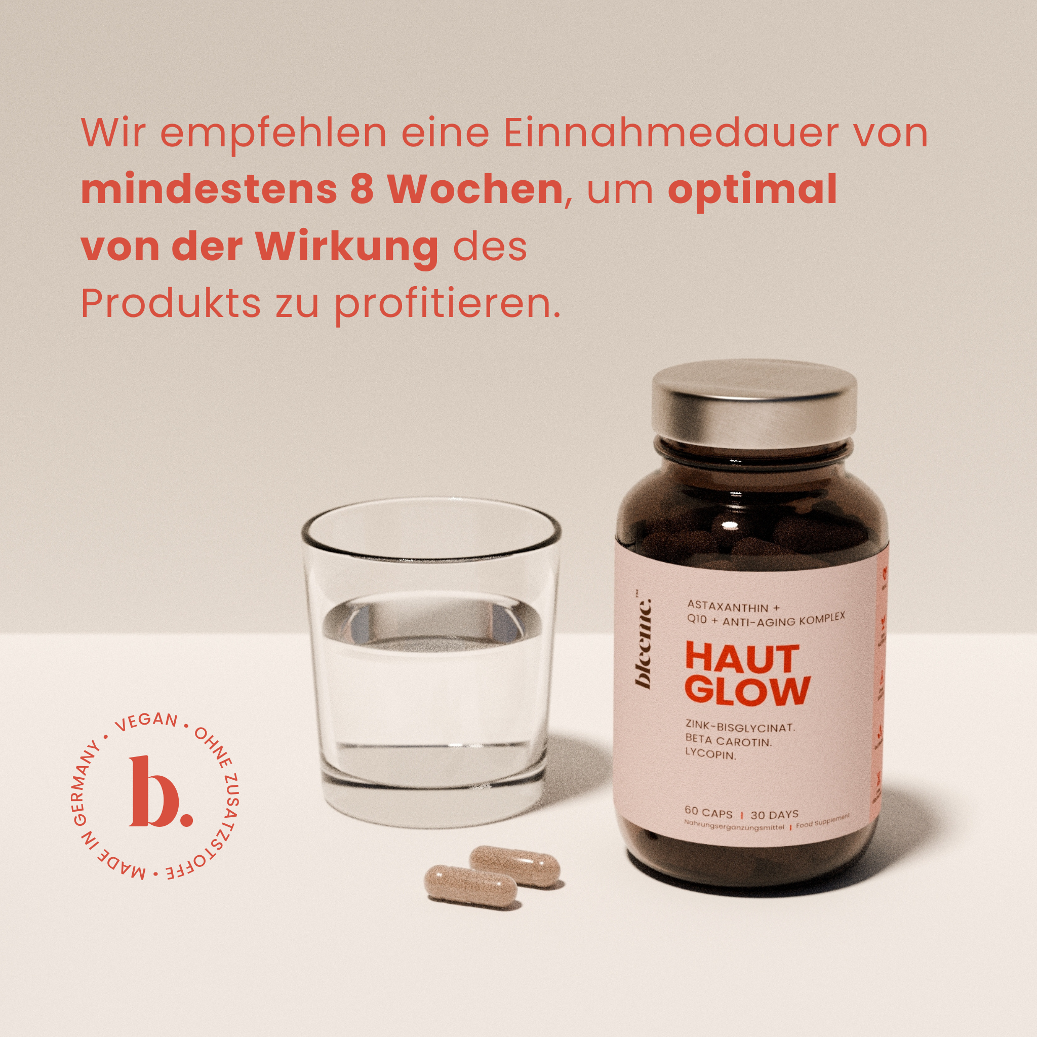 HAUT GLOW ● Astaxanthin + Q10 + Anti-Aging Komplex