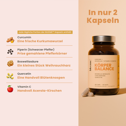 KÖRPER BALANCE ● Kurkuma + Boswellia + Vitamin C Komplex